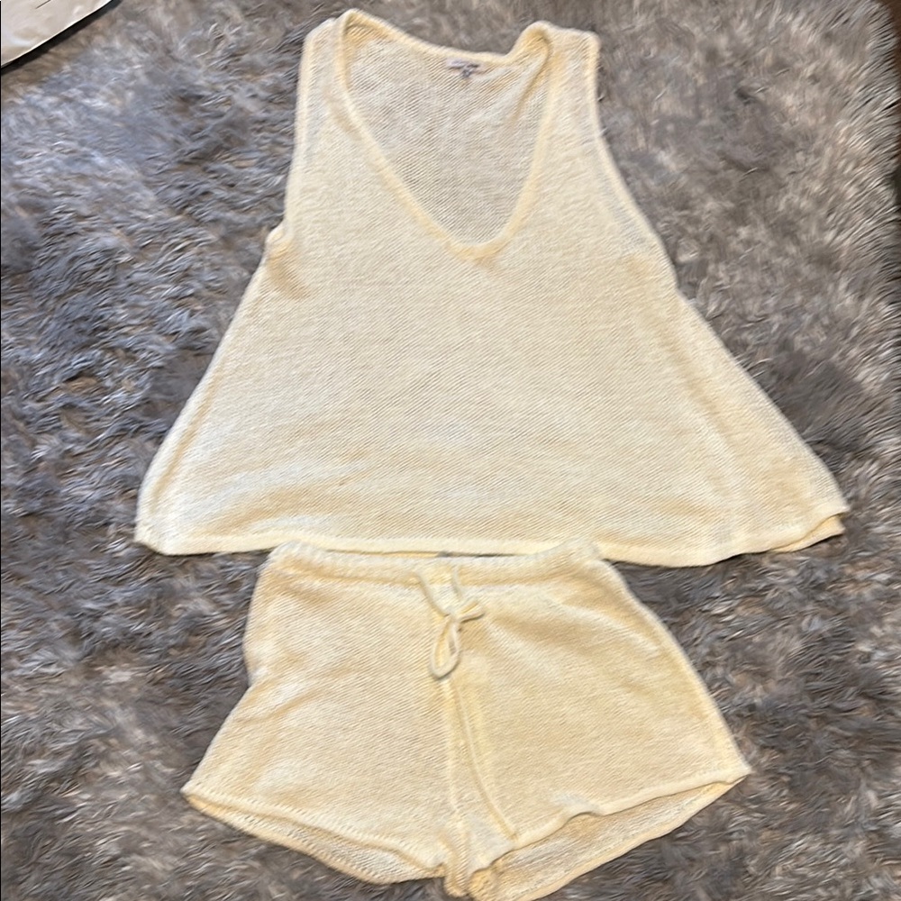 Fashion Nova Women's Cream Knit Set